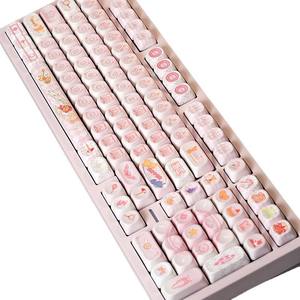 Jolies touches de <span class=keywords><strong>clavier</strong></span> à thème Chi-bi Ma-ruko-chan, en PBT, par sublimation, profil M-oa pour <span class=keywords><strong>clavier</strong></span> mécanique MX Switch 68/104/108 - Product Image 3