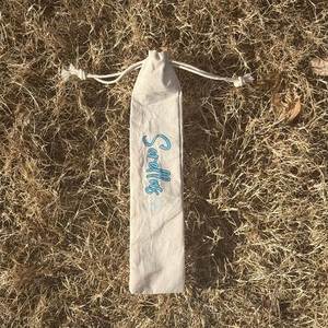 Newest Custom Printed Logo Organic Cotton <b>Drawstring</b> <b>Pouch</b> Gift Bag for Craft Use Biodegradable Customizable Size & Color - Product Image 4