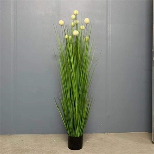 Guía de Decoración para Bodas, Arreglo de Bolas Blancas, Simulación de Cebolla, Planta Verde en Maceta, Decoración Interior Artificial - Product Image 4