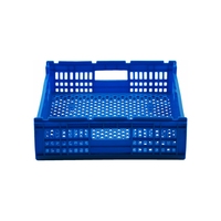 Caisses à pain en plastique pliables et empilables de qualité alimentaire, robustes, pour le stockage de pâtisseries, gâteaux, pains, logistique et emballage