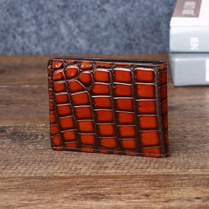 Sacs à main de luxe pour femme, étui d'identité motif crocodile vieilli, format <span class=keywords><strong>mini</strong></span> portefeuille pratique pour <span class=keywords><strong>le</strong></span> rangement des cartes - Product Image 3