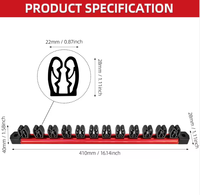Support magnétique en alliage d'aluminium de haute qualité 410 mm pour tournevis, outil de quincaillerie de qualité DIY pour présentoir d'atelier