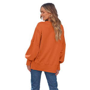 À la mode reine femmes sweats surdimensionnés sweats à capuche chemises à col rond tenues d'automne mode adolescentes Y2k vêtements d'hiver - Product Image 4