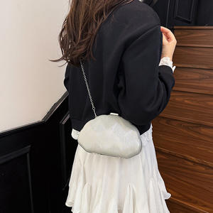 Sac à main de soirée européen à bandoulière, en forme de coquille, en PU, avec fermeture éclair, écologique, tendance, petit sac de plage d'été, nouveau sac à main pour femmes, luxe - Product Image 5