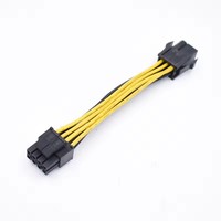 Cable adaptador de conector de alimentación PCI-E de 6 pines hembra a placa base CPU de 8 (4+4) pines 12v CPU EPS
