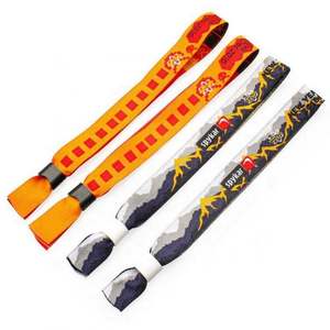 Pulseras de Tela de Alta Calidad para Eventos y Festivales/Pulseras Tejidas de Poliéster/Brazaletes de Tela - Product Image 2