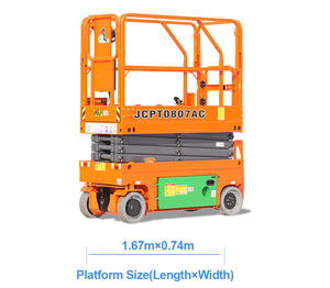 Tout nouveau élévateur à ciseaux 7.8m Dingli 7.8m JCPT0807AC plate-forme de levage automotrice Mobile ascenseur pour homme de haute qualité à vendre - Product Image 3