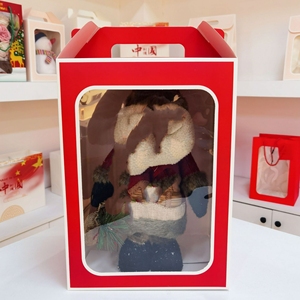 Bán buôn tùy chỉnh giấy các tông màu trắng Hộp Quà Tặng rõ ràng Kraft Hộp bao bì với cửa sổ <span class=keywords><strong>PVC</strong></span> trong suốt xử lý - Product Image 3