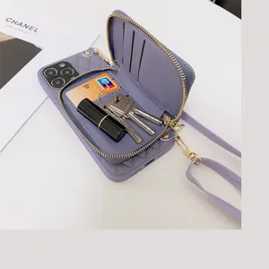 <span class=keywords><strong>Custodia</strong></span> <span class=keywords><strong>Portafoglio</strong></span> di Lusso per <span class=keywords><strong>iPhone</strong></span> 14 <span class=keywords><strong>13</strong></span> 12 11 Pro Max con Slot per Carte, Cinturino e Impermeabile in Silicone Reale - Product Image 6