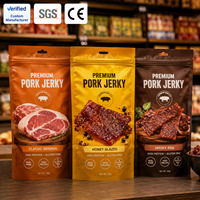 Sacs en plastique de qualité alimentaire à haute barrière, résistants à l'humidité, avec contrôle qualité strict, pour l'emballage de produits carnés séchés (vente en gros)