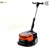 ST-X380 mesin pembersih lantai Mini, mesin pembersih lantai Mini bertenaga baterai 380mm dengan sertifikasi CE