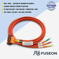 Kabel Rakitan Sistem Pendingin Arus Tinggi 600V untuk Kipas Kabinet Penyimpanan Energi Baru, Kabel Harness Mobil, Custom