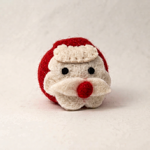 Wholesale Felt <b>Mini</b> Santa Head Ornament Handmade <b>Christmas</b> <b>Tree</b> Hanging Decor Claus Face Pendant Holiday Party Gift Set - Product Image 6