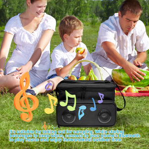 Có Thể Sạc Lại Cho Bluetooth Speaker-Powered Dã Ngoại Ghế Cách Điện Mềm Túi Lạnh Cho Ngoài Trời Cắm Trại Bãi Biển Đảng Câu Cá Sử Dụng - Product Image 4
