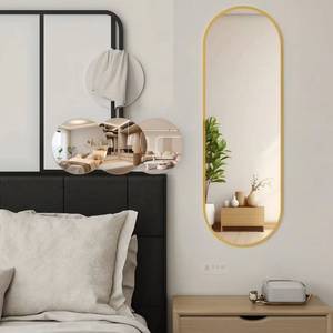 Lámpara de Maquillaje LED Plateada de Diseño Moderno y Sofisticado, Tendencia 2025, Pantalla Táctil, Montaje Completo en Pared para Baño y Sala de Estar - Product Image 3