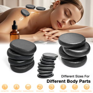 Paquete de 16 piezas de piedras energéticas para el hogar, Spa, masaje corporal, piedras calientes para masaje - Product Image 5