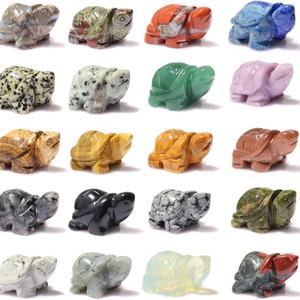 Venta al por Mayor de Tortugas de Cristal Natural Talladas a Mano en Diversos Materiales para Decoración y Regalo - Product Image 5