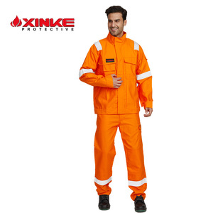 Conjunto de Ropa de Trabajo de Seguridad Xkongfei, Naranja, Ignífugo, Antiestático, Uniforme Personalizable, para Uso Industrial - Product Image 3