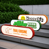 Enseigne lumineuse LED intérieure/extérieure personnalisée avec logo illuminé pour magasin de détail, bar, café et restaurant