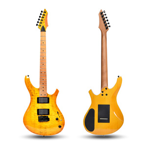Guitare la plus vendue avec plusieurs panneaux de couleur, finition peinte, petit pont vibrato à double bras et interrupteur à 5 positions - Product Image 5