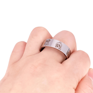 Anillos de Acero Inoxidable de Anime de Moda: <span class=keywords><strong>Chainsaw</strong></span> <span class=keywords><strong>Man</strong></span> (Denji, Pochita, <span class=keywords><strong>Makima</strong></span>, Hayakawa Aki) - Joyería <span class=keywords><strong>Cosplay</strong></span>, Regalos para Fans, Venta al por Mayor - Product Image 6
