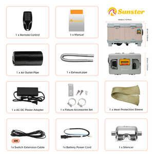 Radiateur de chauffage au diesel rose XMZ 5KW pour caravane, camion, bus - 110-240V, interrupteur LCD, garantie 1 an, neuf - Product Image 3