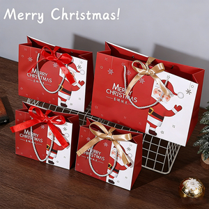 Bolsas <span class=keywords><strong>de</strong></span> Regalo <span class=keywords><strong>de</strong></span> Papel con Diseño Personalizado <span class=keywords><strong>de</strong></span> Papá Noel para Navidad, Bolsas <span class=keywords><strong>de</strong></span> Regalo <span class=keywords><strong>de</strong></span> Cartón Ecológicas y Festivas para Nochebuena - Product Image 3