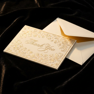 Cartes de remerciement en papier fantaisie floral aquarelle lavande de qualité supérieure, en vrac, pour mariage, douche nuptiale, papeterie, <span class=keywords><strong>logo</strong></span> personnalisé, OEM, 50 pièces - Product Image 1