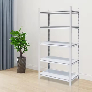 Steel <strong>Shelves</strong> Double Sided 5 Layer Warehouse Lightweight Duty <strong>Storage</strong> Racks Boltless Rivet Shelving for Bedroom - Product Image 6