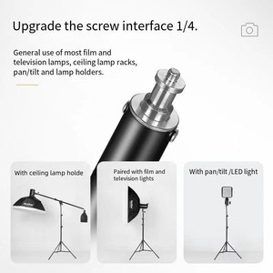 Nuovo Supporto Multifunzionale Regolabile da 210cm <span class=keywords><strong>per</strong></span> <span class=keywords><strong>Fotografia</strong></span> con Telefono e Fotocamera, Treppiede Portatile Pieghevole - Product Image 6