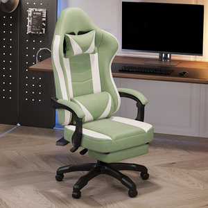 Nouvelles chaises de jeu PC ergonomiques en cuir PU, pivotantes, réglables et inclinables, style moderne, pour gaming sur ordinateur - Product Image 1