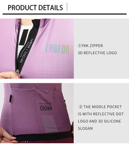 Vêtements de cyclisme pour femmes à la mode, manches longues, respirant, chemise de vélo, motif personnalisé - Product Image 2