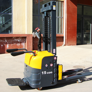 Hoge Efficiëntie Selflift Stapelaar 1 Ton 1.5 Ton 2 Ton Elektrische Stapelaar Heftruck 3M Lift Hoogte Hout Stapelaar <span class=keywords><strong>Machine</strong></span> - Product Image 1