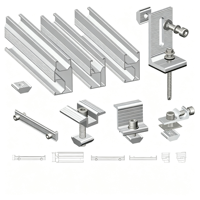 Système de fixation de support de bord en alliage d'aluminium pour panneaux photovoltaïques sur toiture – Accessoires de cadre de module PV