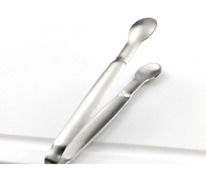 DFT06-1 Mini <b>Serving</b> <b>Tongs</b> 5-Inch Stainless Steel Small Appetizer <b>Tongs</b> with Teeth - Product Image 6