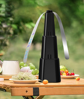 Ventilateur Répulsif Anti-Moustiques Automatique Rétractable USB à Lames Holographiques Souples Sans Produits Chimiques pour Été Automne Intérieur Animaux
