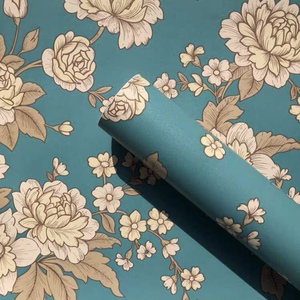 UDK elegante <span class=keywords><strong>carta</strong></span> da parati floreale verde moderna decorazione <span class=keywords><strong>Vintage</strong></span> <span class=keywords><strong>per</strong></span> la casa 45cm piccolo rotolo 10m Peel Stick <span class=keywords><strong>carta</strong></span> da parati funzione impermeabile - Product Image 1