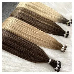 Fangcun 2022 New Designed Thin Flat PU Flat Russian Hair Double Drawn Hair Supplies Genius Weft