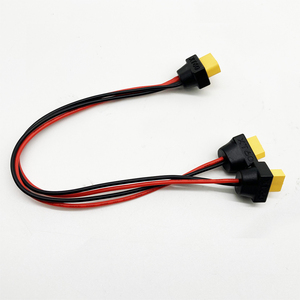 Konektor pengisi daya baterai kustom rakitan kawat XT60 steker pria ke 2 wanita - Product Image 4