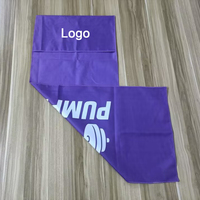 Serviette de sport en microfibre suédée personnalisée pour la gym, l'entraînement et les voyages, séchage rapide, avec logo imprimé sur mesure, serviette absorbante pour le fitness