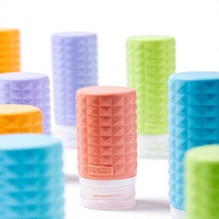 Bouteilles de voyage en silicone portables, bouteilles de shampoing et de lotion, taille approuvée par la TSA, rechargeables, en silicone, simples, étanches, kit de voyage