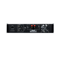 Amplificateur de puissance professionnel ELM RMX2450 pour scène, 600W x 2, avec corps métallique, pour haut-parleur karaoké, lecteur de musique, stéréo/mono