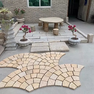 Gran granito natural losa adoquines de hormigón pasarela losa piso azulejo bloque de China <span class=keywords><strong>para</strong></span> <span class=keywords><strong>jardín</strong></span> indio uso al aire libre - Product Image 4