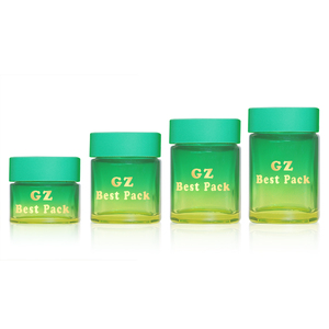 Logo personnalisé 50ml 70ml 110ml 180ml bonbons en <span class=keywords><strong>caoutchouc</strong></span> alimentaire scellé verre couvercle d'air herbe serré conteneur de stockage bocal en verre avec couvercle en verre - Product Image 1