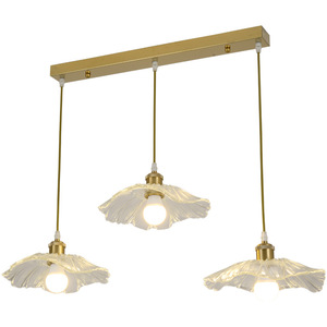 Lámpara Colgante de Diseño Loto, LED E27, Redonda, de Cristal, Estilo Moderno y Minimalista para el Hogar, Color Crema - Product Image 3