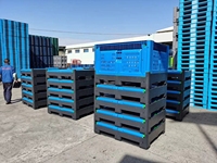 Boîte de rangement pliable en plastique de haute qualité, 1.2x1.0m, bac de stockage de pommes de terre