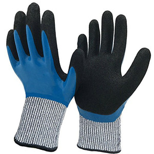 Gants de sécurité en <span class=keywords><strong>Latex</strong></span> de qualité supérieur, gants imperméables revêtus, résistants aux coupures - Product Image 4