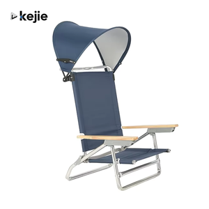 Ghế xếp ngoài trời bằng nhôm nhẹ, di động, có mái che của Kejie - Product Image 1