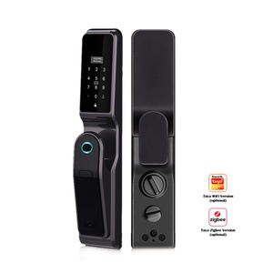 สมาร์ทล็อคประตูไร้สาย ระบบ WiFi พร้อมกุญแจรักษาความปลอดภัย ควบคุมผ่านแอป Tuya ระยะไกล  รองรับรหัส PIN บัตร และลายนิ้วมือ - Product Image 2