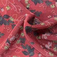 Tela Estampada 100% Poliéster, Acabado Suave, Tela con Estampado Arrugado Koshibo 75D